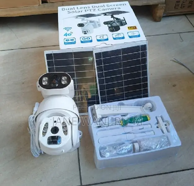 Solar Dual Lens Camera 6mp Ultra Hd - Auto Tracking, Siren