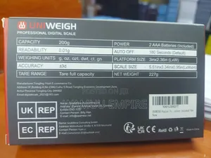 Uniweigh P2-200 Professional Digital Scale.