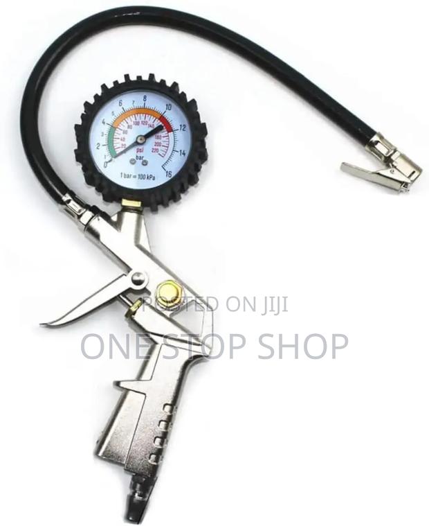 Tyre Pressure Inflator Gun Gauge Meter