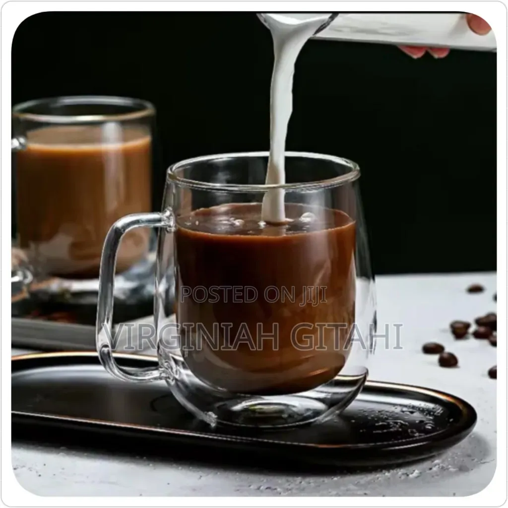 Transparent Double Wall Mug Heat-Resistant