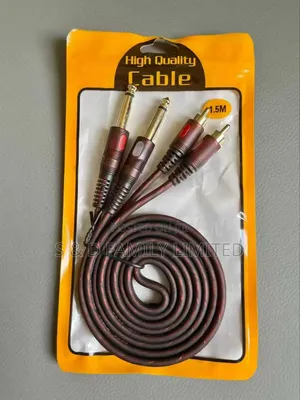 Oulestar Two 6.5mm Jack to Two Rca Jacks
