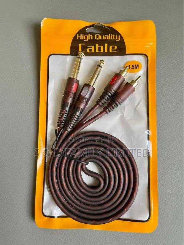 Oulestar Two 6.5mm Jack to Two Rca Jacks - main view