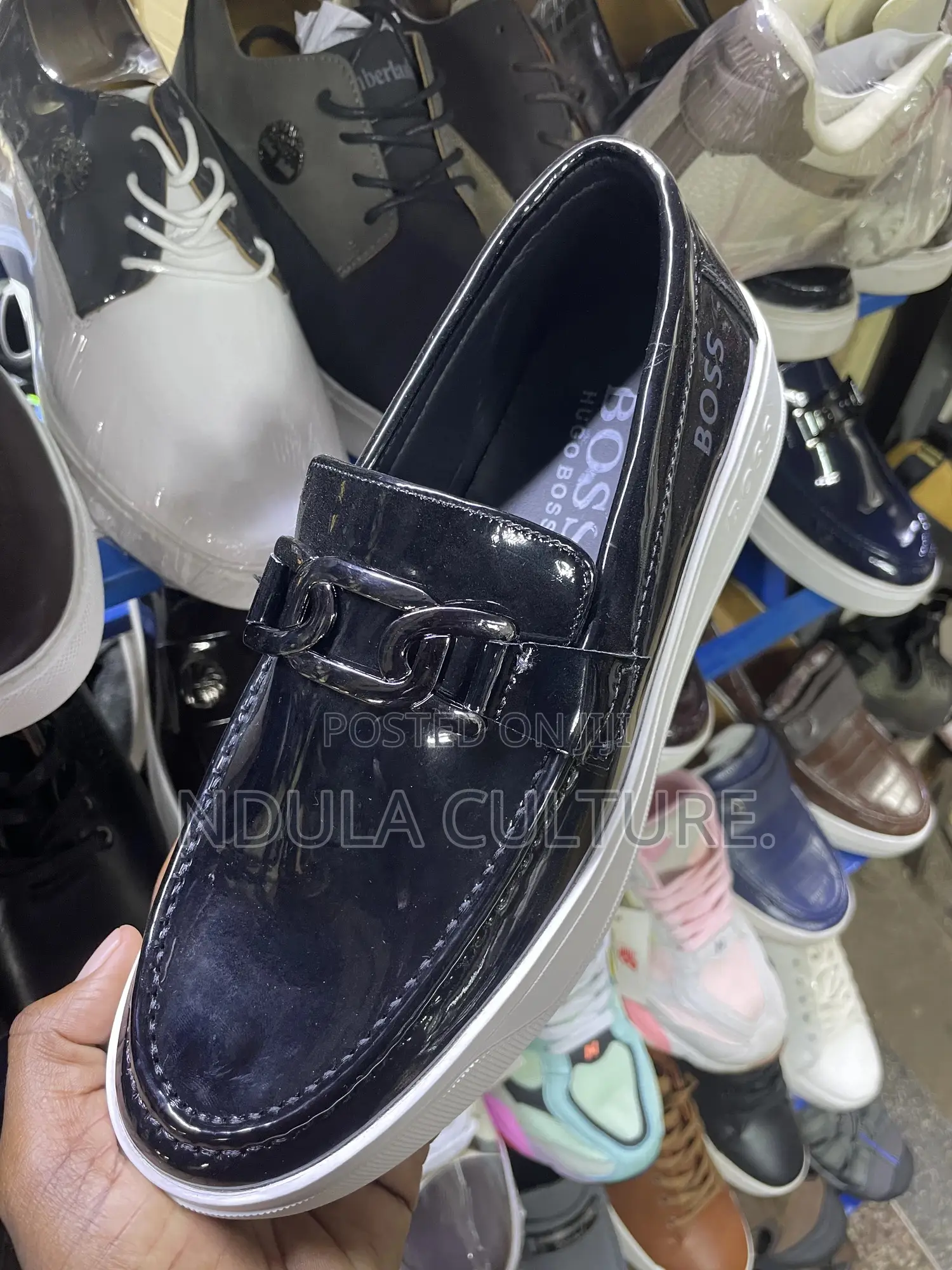 Timberland / Hugo Boss Wetlook Patent Leather Loafers