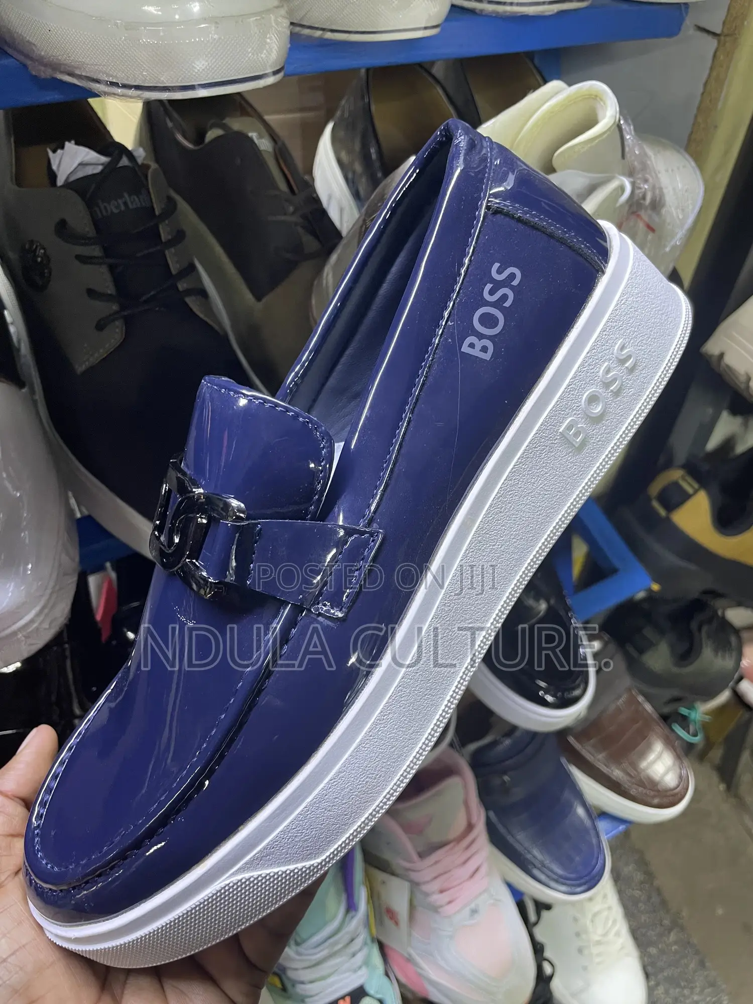 Timberland / Hugo Boss Wetlook Patent Leather Loafers