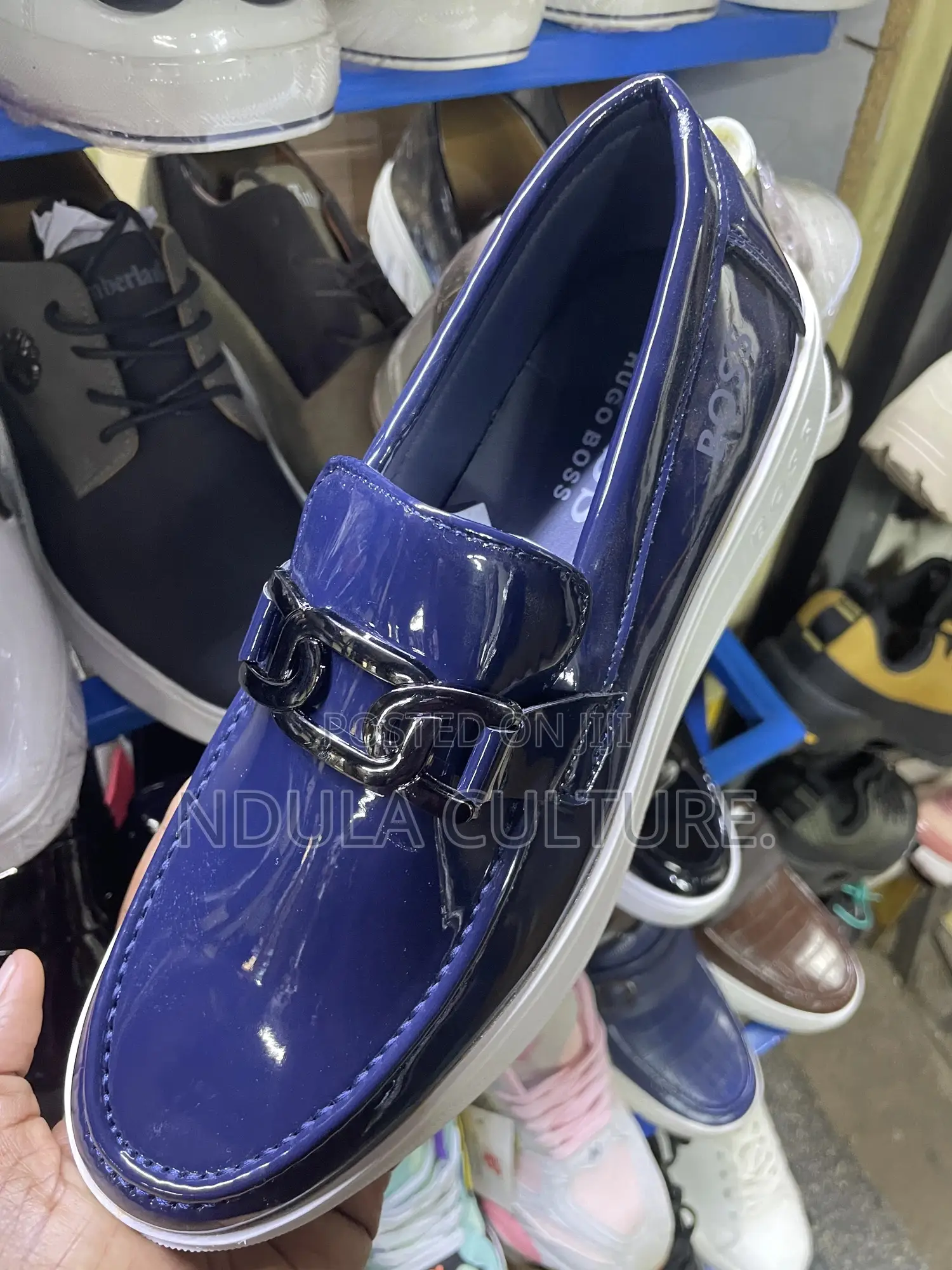 Timberland / Hugo Boss Wetlook Patent Leather Loafers