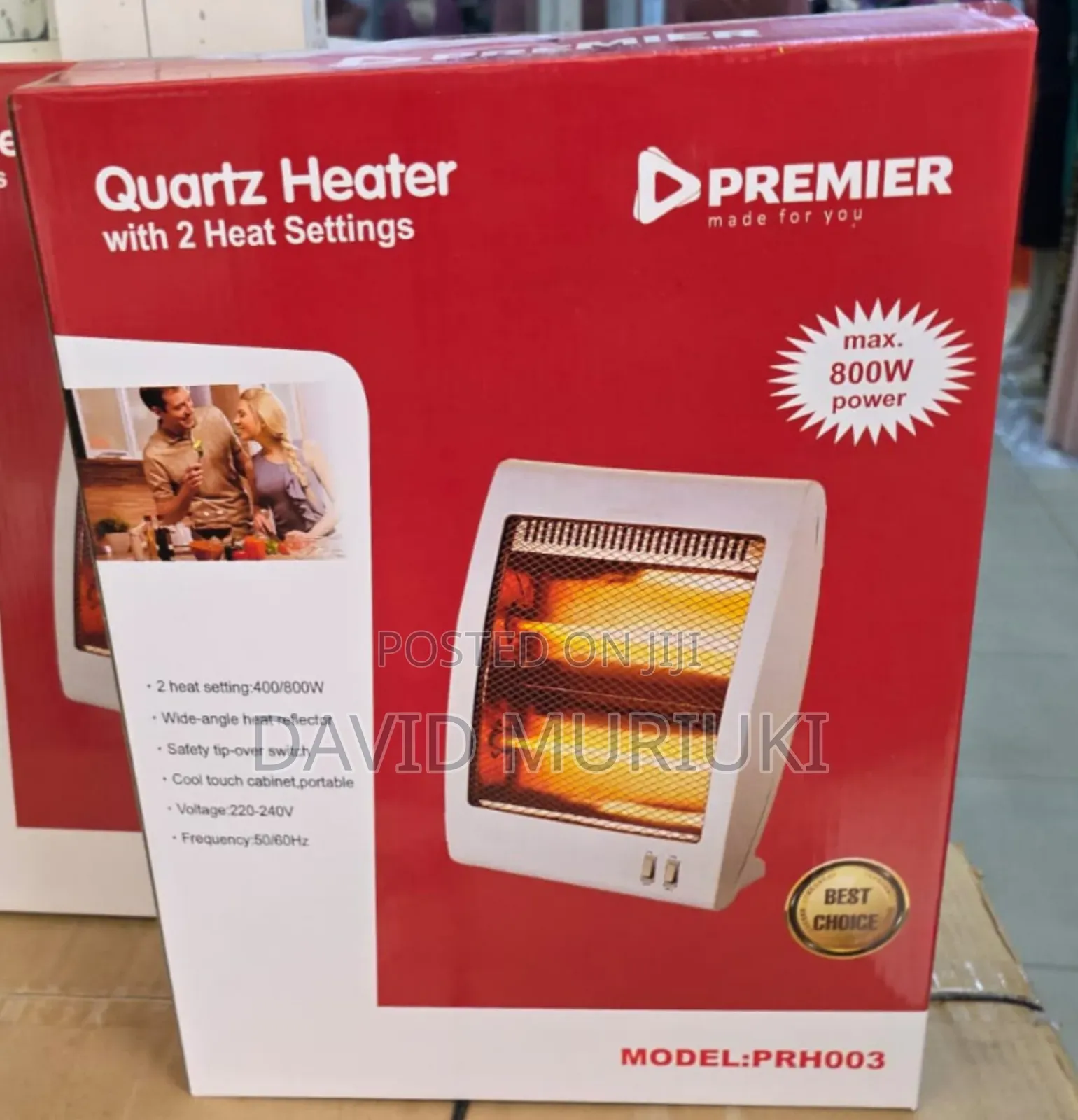 Premier 800w Room Heater – Fast Efficient Heating