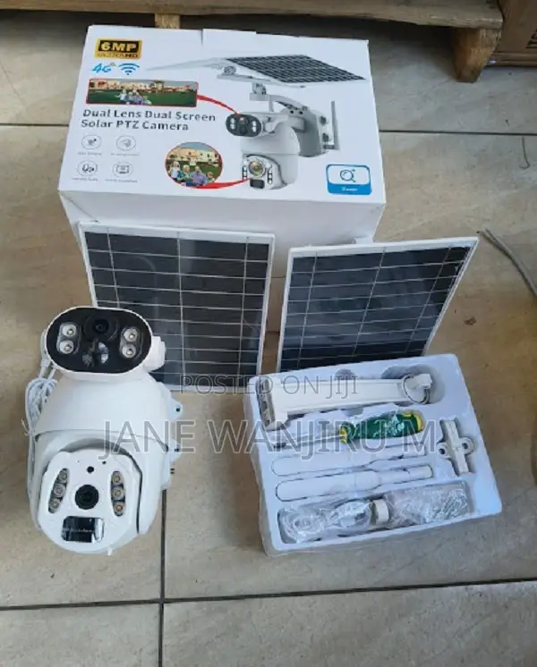 Solar Powered Dual Lens PTZ - Human Detection, Floodlight