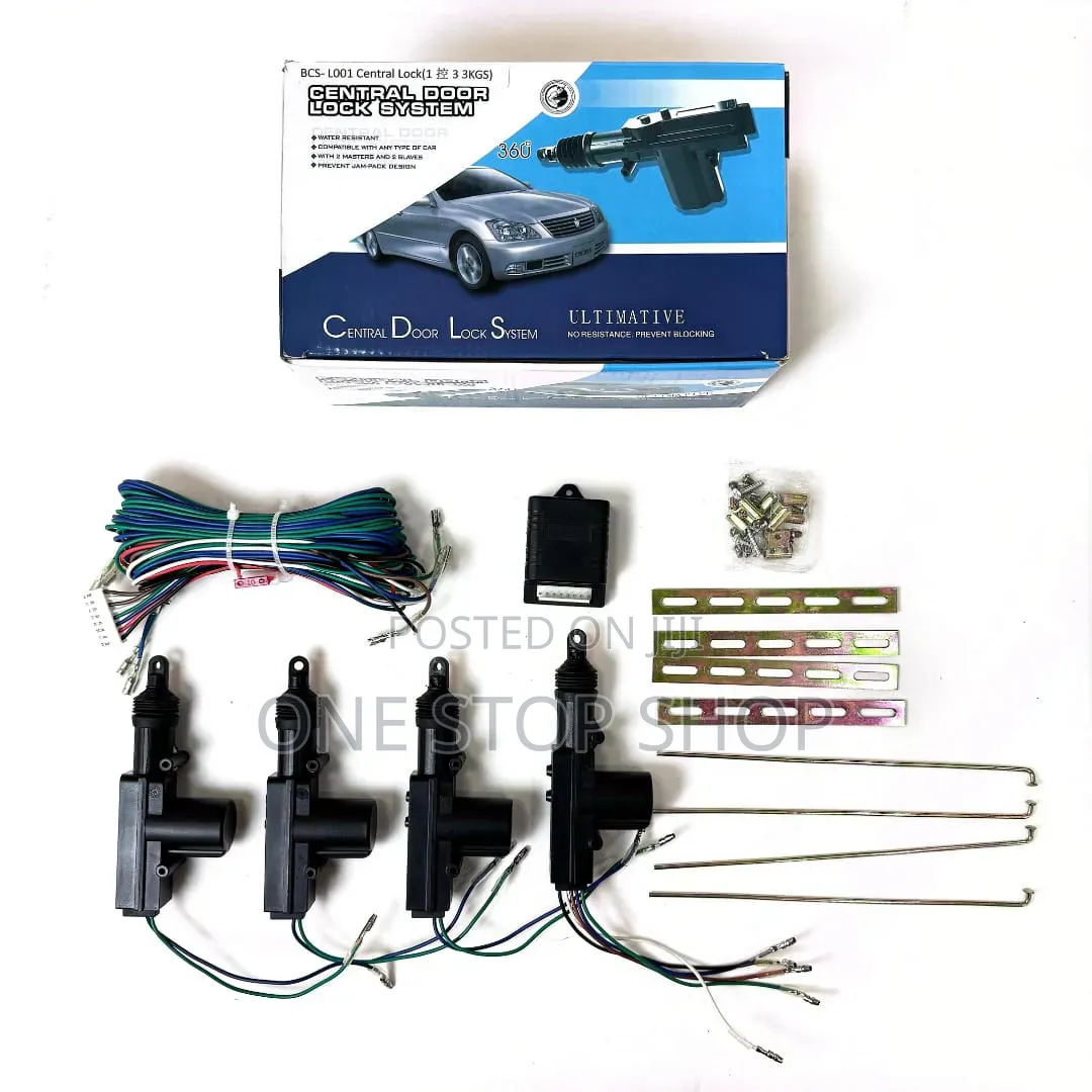 Universal Central 4 Electric Door Lock System Power Lock/Unlock Kit