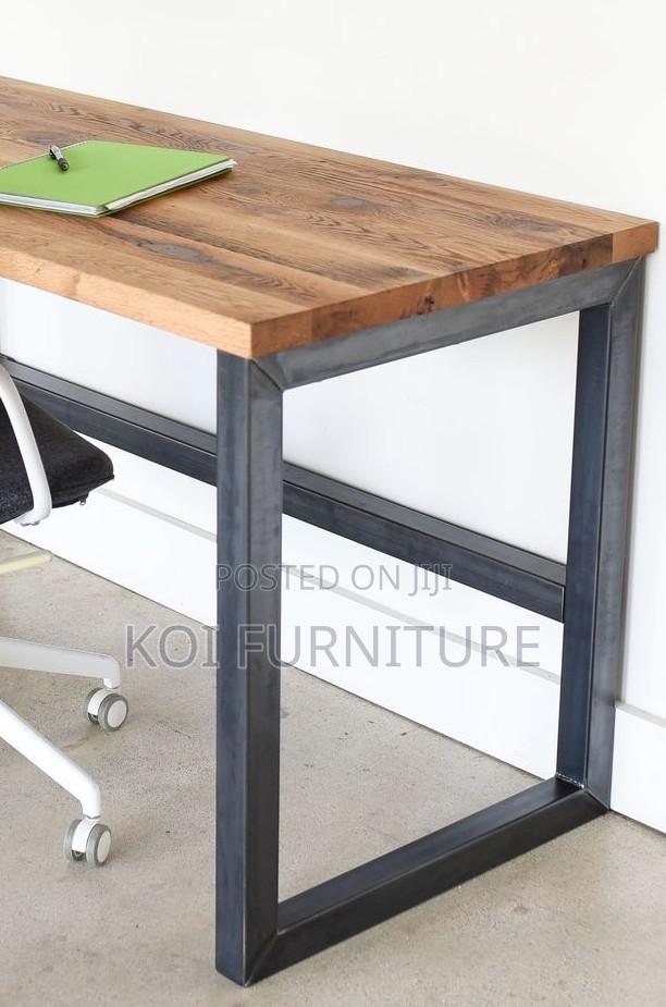Office Table; 1200mm Home Office Table With Metallic Basement - thumbnail 6