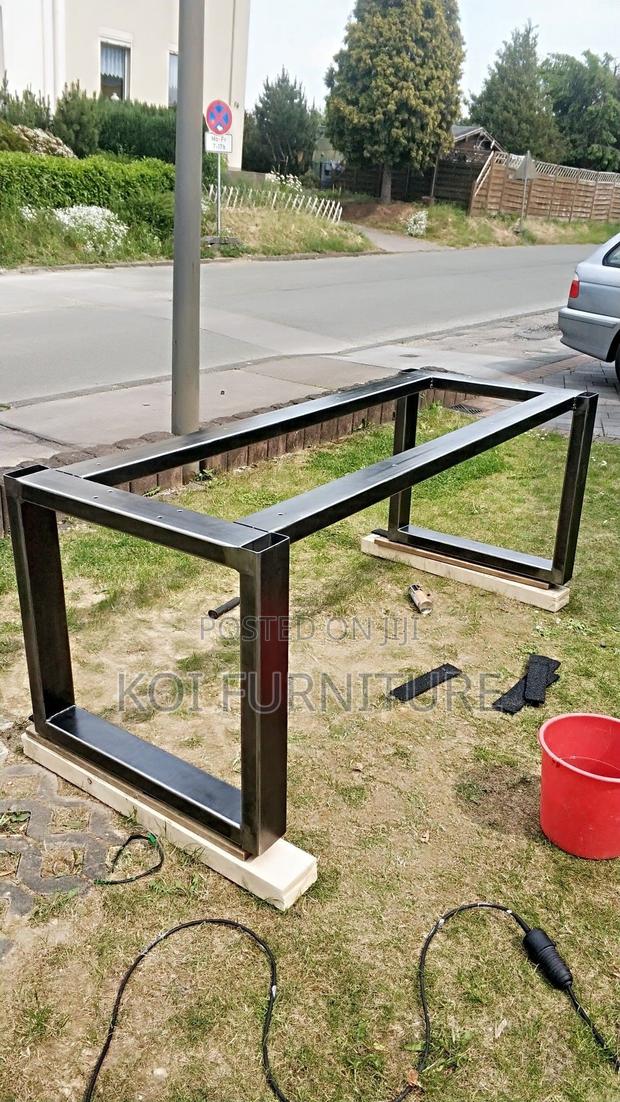 Office Table; 1200mm Home Office Table With Metallic Basement - thumbnail 15