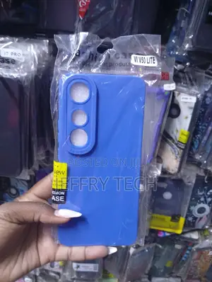 Vivo V50 Blue Liquid Silicone Back Cover