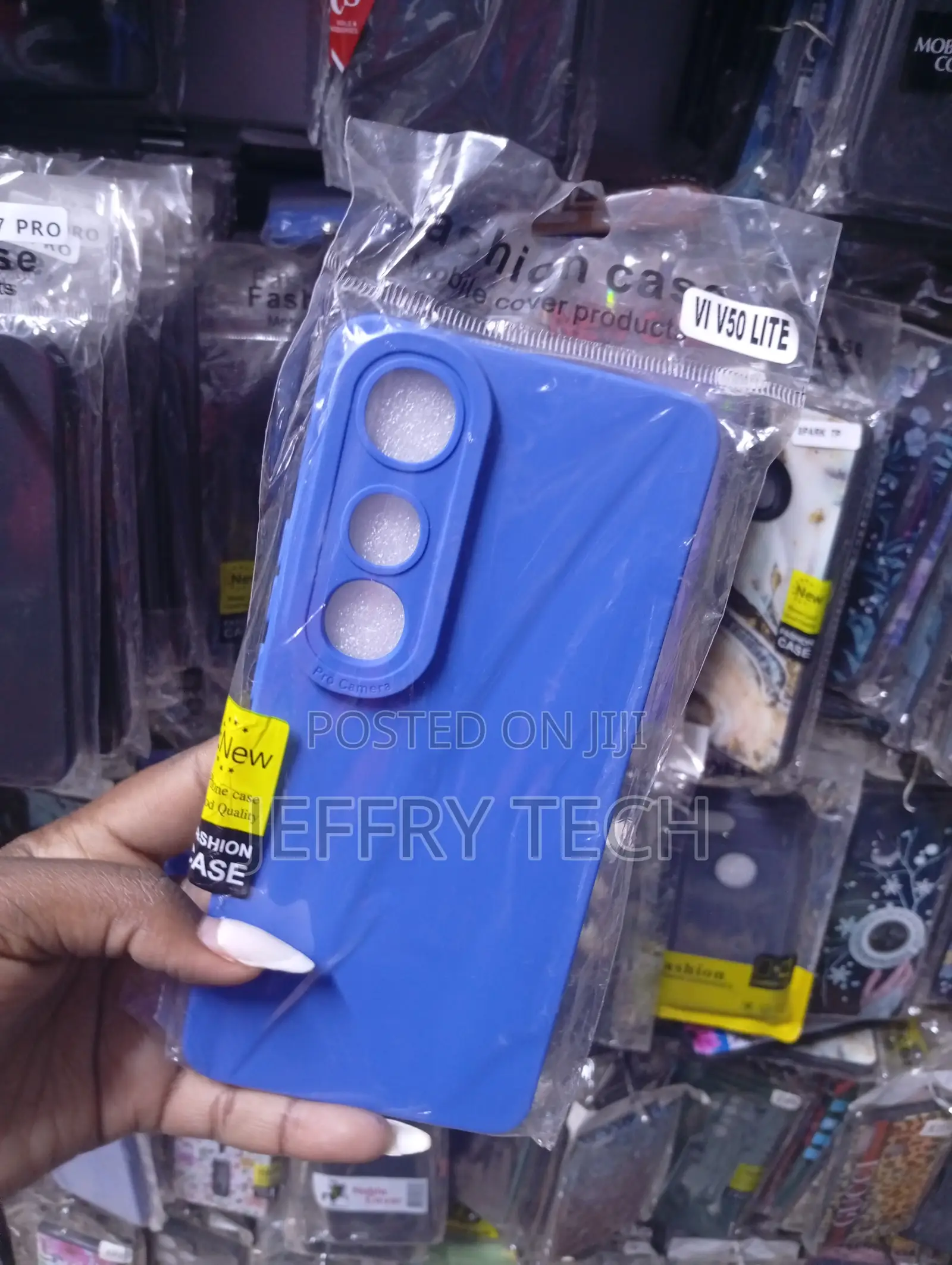Vivo V50 Blue Liquid Silicone Back Cover