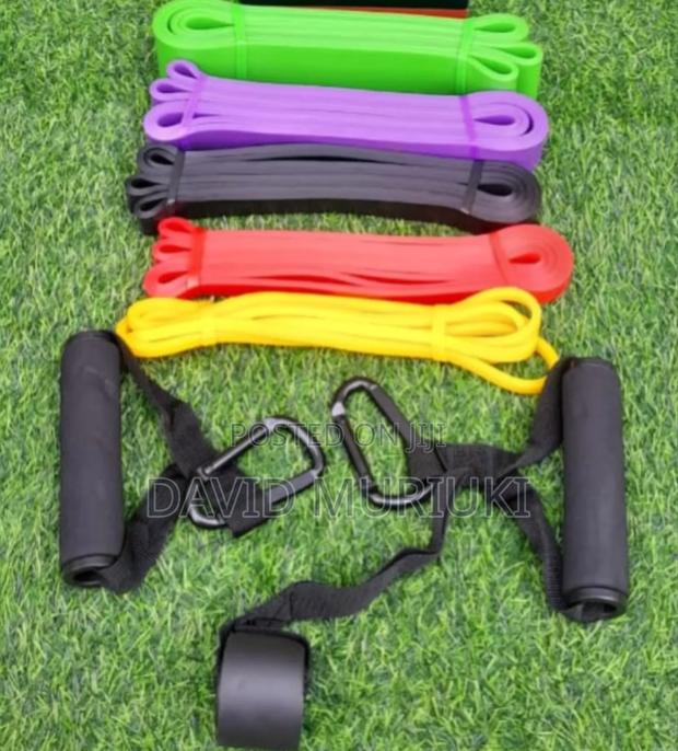 5 in One Resistance Bands With Handle and Adoor Anchor