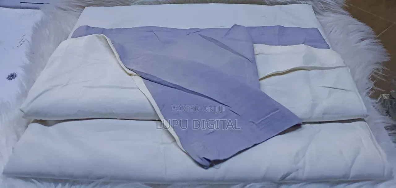 *Quality Plain Coloured, Double Sided Cotton Duvet Cover Set
