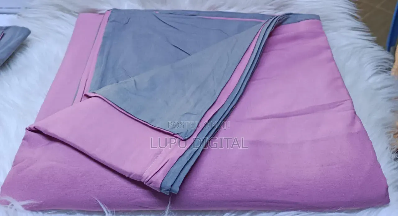 *Quality Plain Coloured, Double Sided Cotton Duvet Cover Set