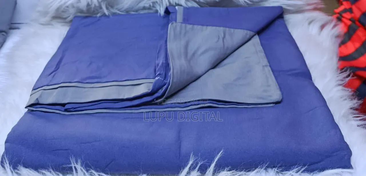*Quality Plain Coloured, Double Sided Cotton Duvet Cover Set