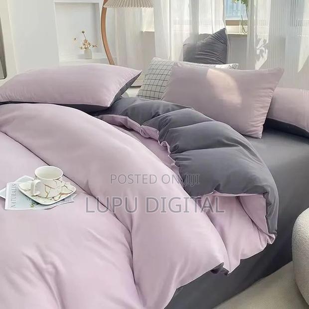 *Quality Plain Coloured, Double Sided Cotton Duvet Cover Set - thumbnail 11