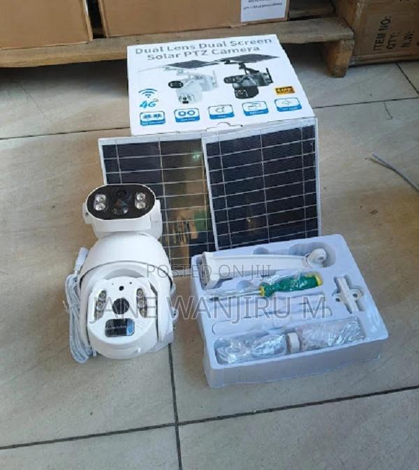 New 6mp Solar CCTV Camera Dual Screen - main view