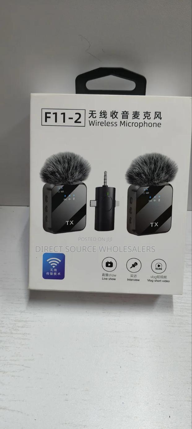 F11 Wireless Mic 2-in-1 – Lavalier Microphone for Youtube Interviews