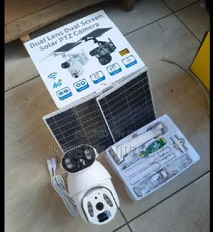6mp Dual Lens Solar PTZ Camera - Dual Solar Panel