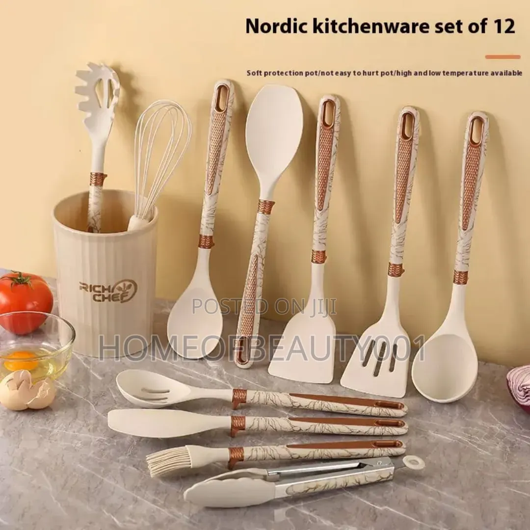 12pcs Set Silicon Non Stick Cookware