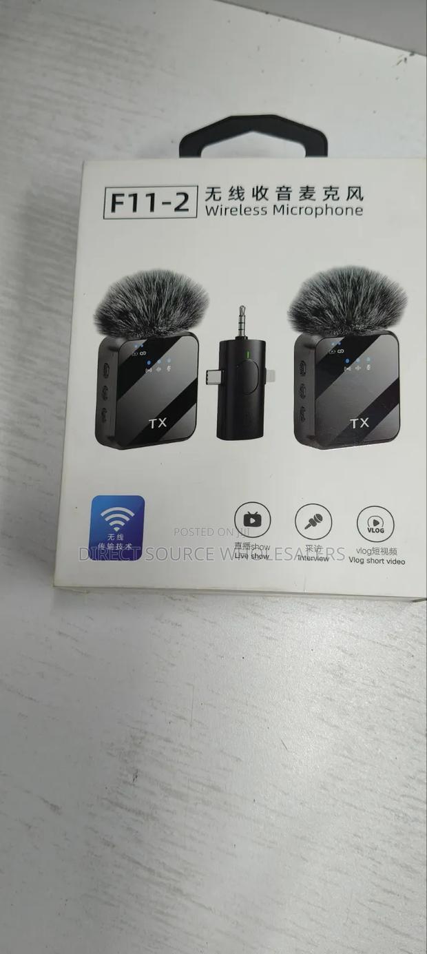 Wireless F11 Lavalier Microphone – Noise Reduction, Plug Play