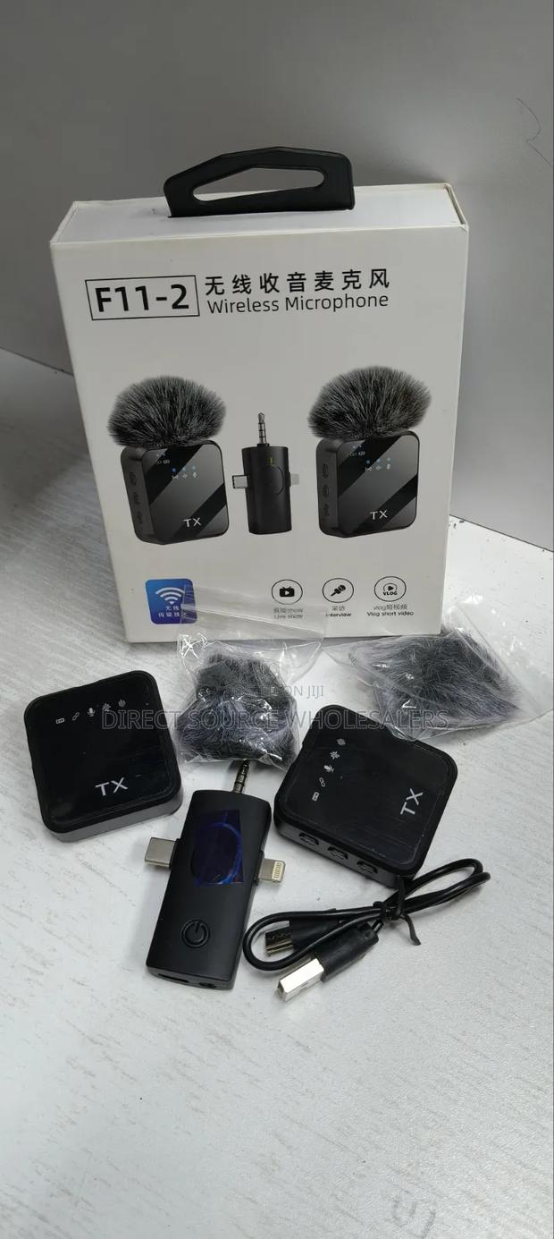 F11 Dual Lavalier Mic – Perfect for Content Creation Streaming