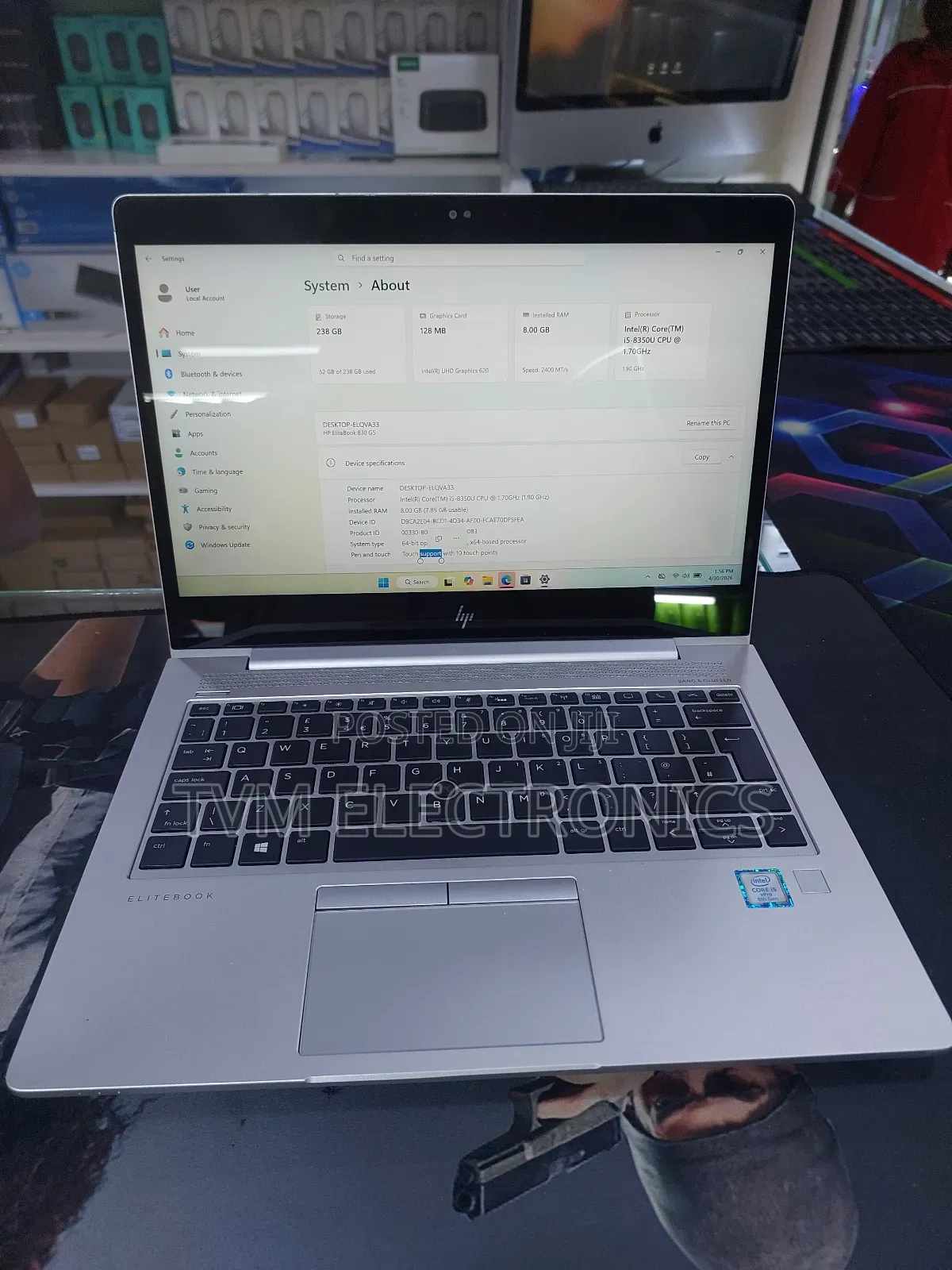 New Laptop HP EliteBook 830 G5 8GB Intel Core i5 SSD 256GB