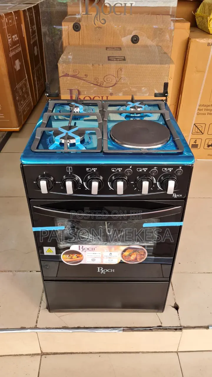 Roch Gas Cooker 50×50 Cm 3 Gas Jet Pipe + 1 Hot