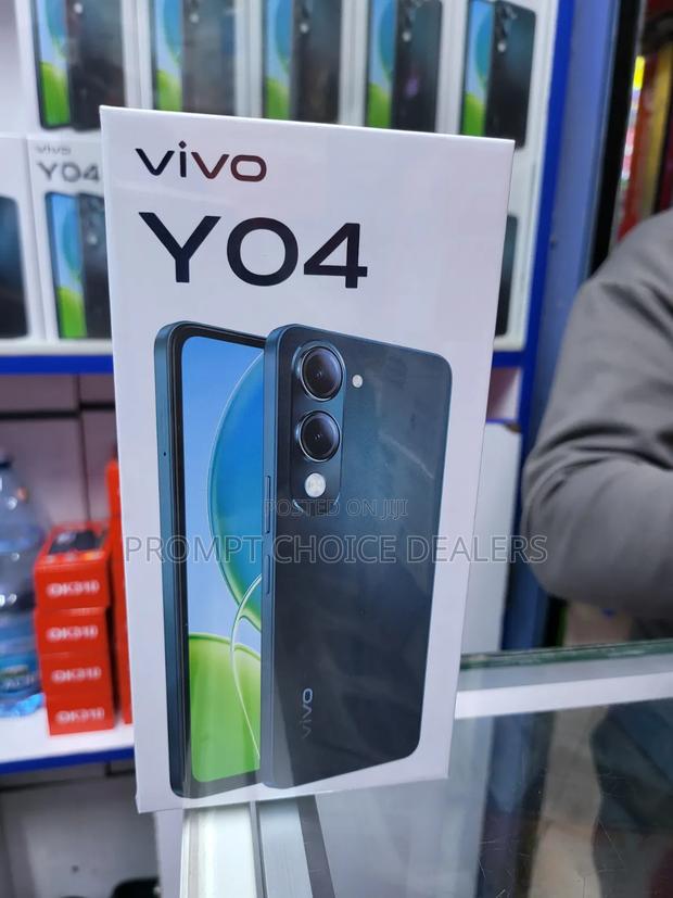 New Vivo Y04 64 GB Black