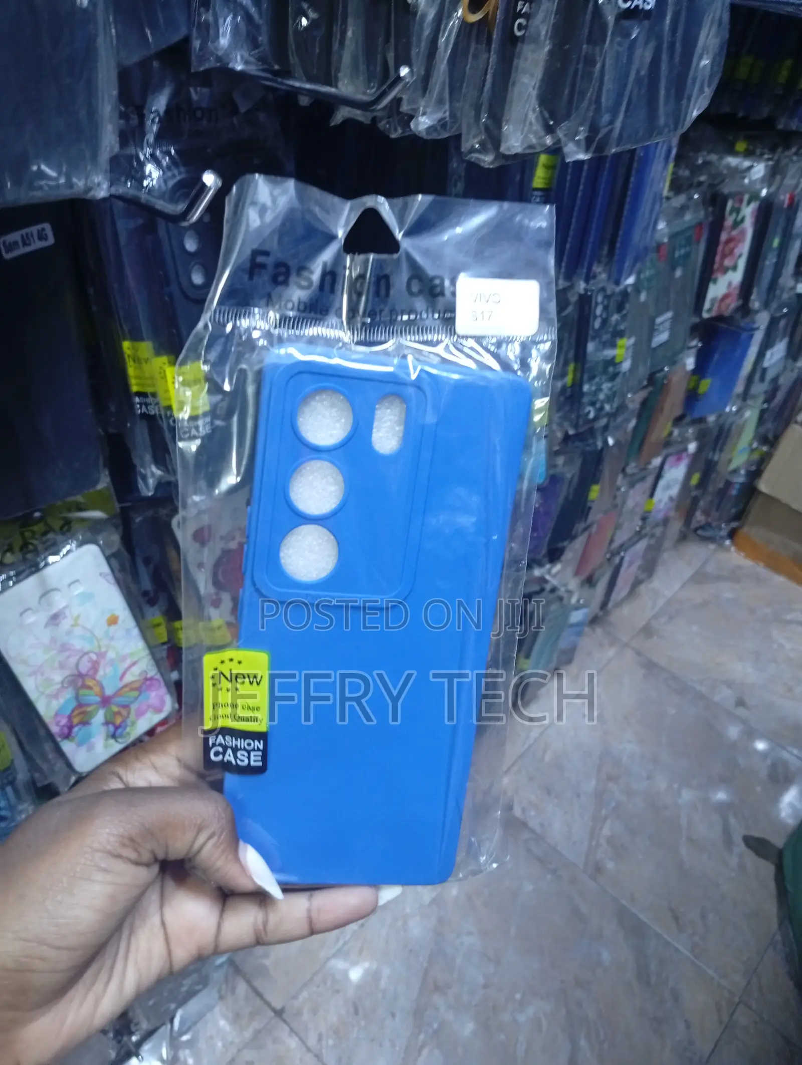 Vivo V29 or Vivo V40 Lite Generic Blue Silicone Phone Case