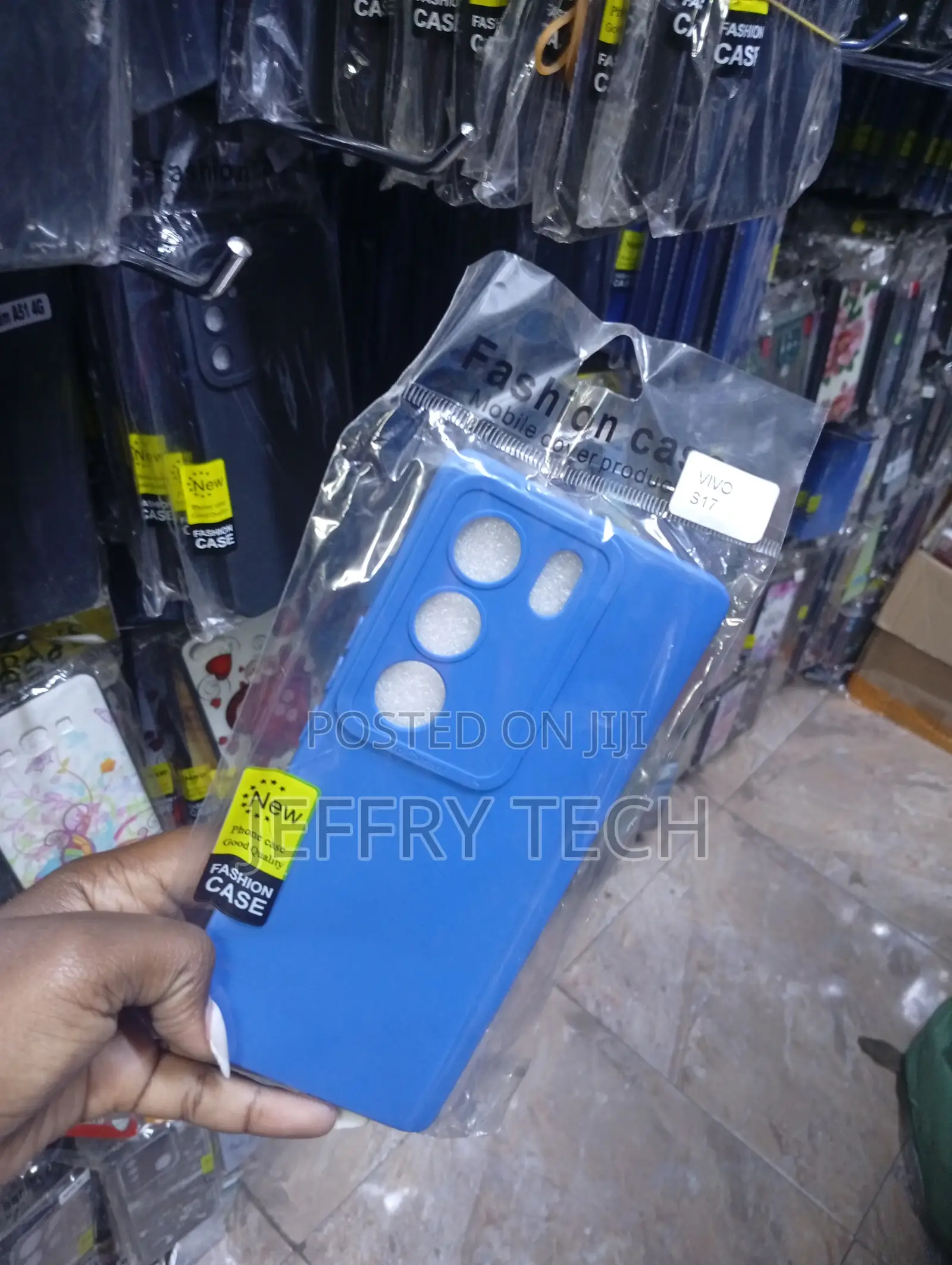 Vivo V29 or Vivo V40 Lite Generic Blue Silicone Phone Case