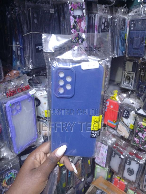 Samsung a-Series Blue Silicone Phone Case,