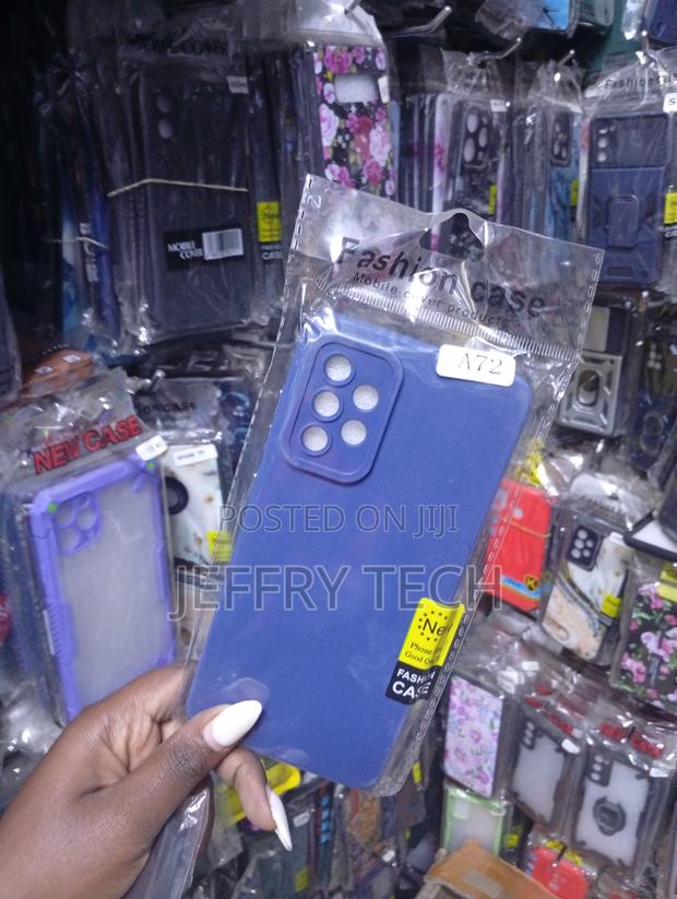 Samsung a-Series Blue Silicone Phone Case, - thumbnail 2
