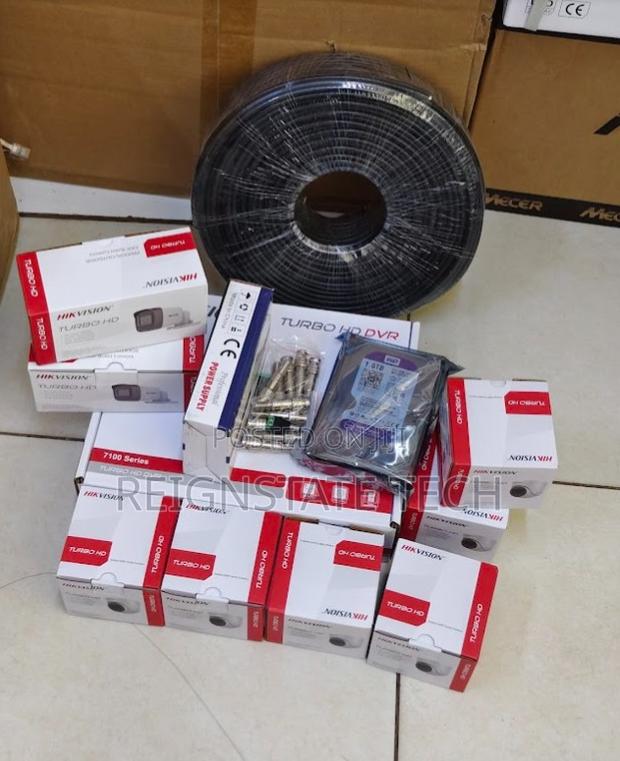 8 Outdoor Hikvision CCTV Security Surveilance Cameras Comlete Kit