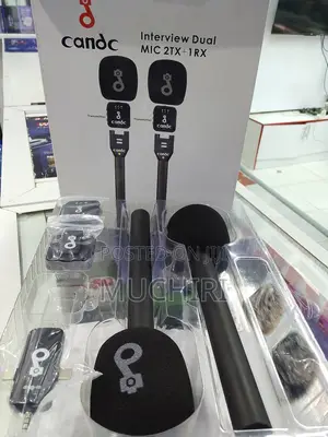 New Candc Interview Dual Mic 2tx + 1rx Wireless Microphone