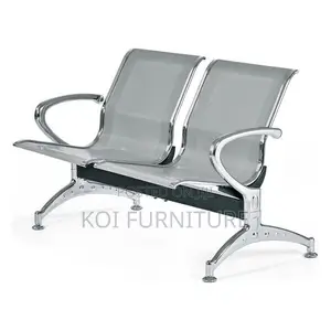Office Bench; Three Seaters Metal Bench for Airport and Hospitals
