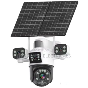 Aov Four Lens 4g Solar Security Camera Sim Card Double 2panel J9y