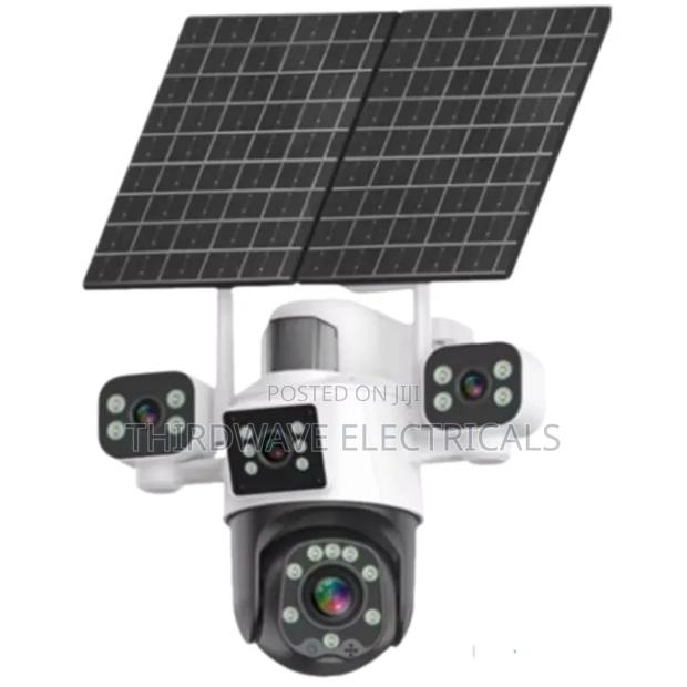 Aov Four Lens 4g Solar Security Camera Sim Card Double 2panel J9y
