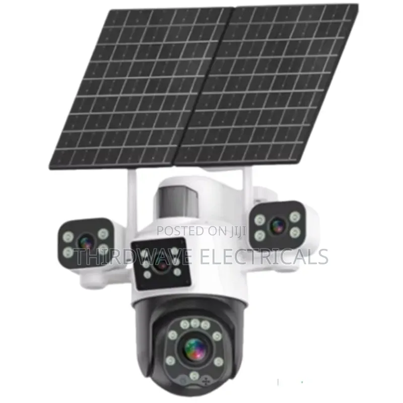 Aov Four Lens 4g Solar Security Camera Sim Card Double 2panel J9y