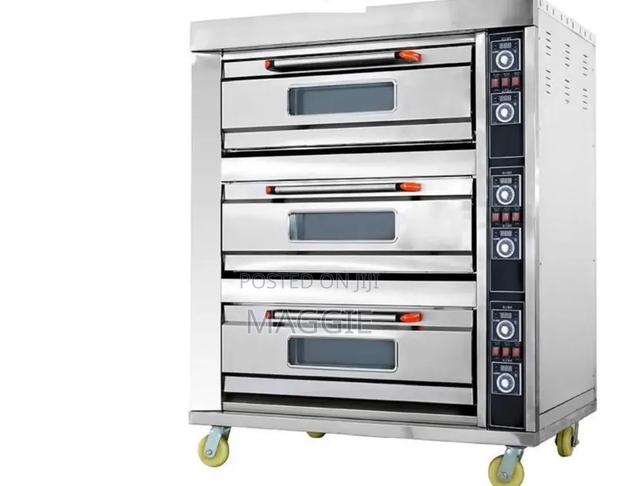 Commercial Electric Oven Three Deck Six Trays