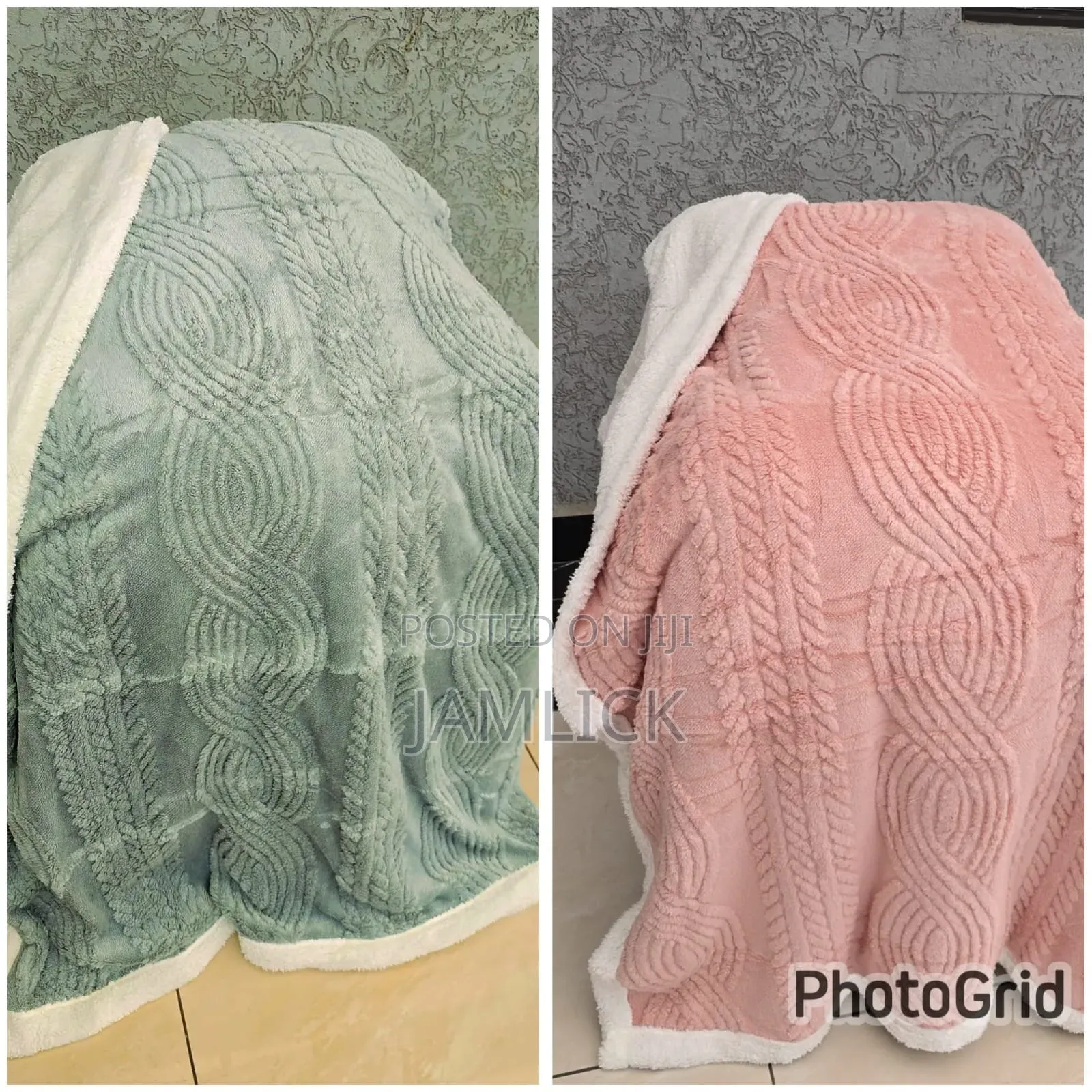 Lambswool Double Sided Throw Blanket - Rb