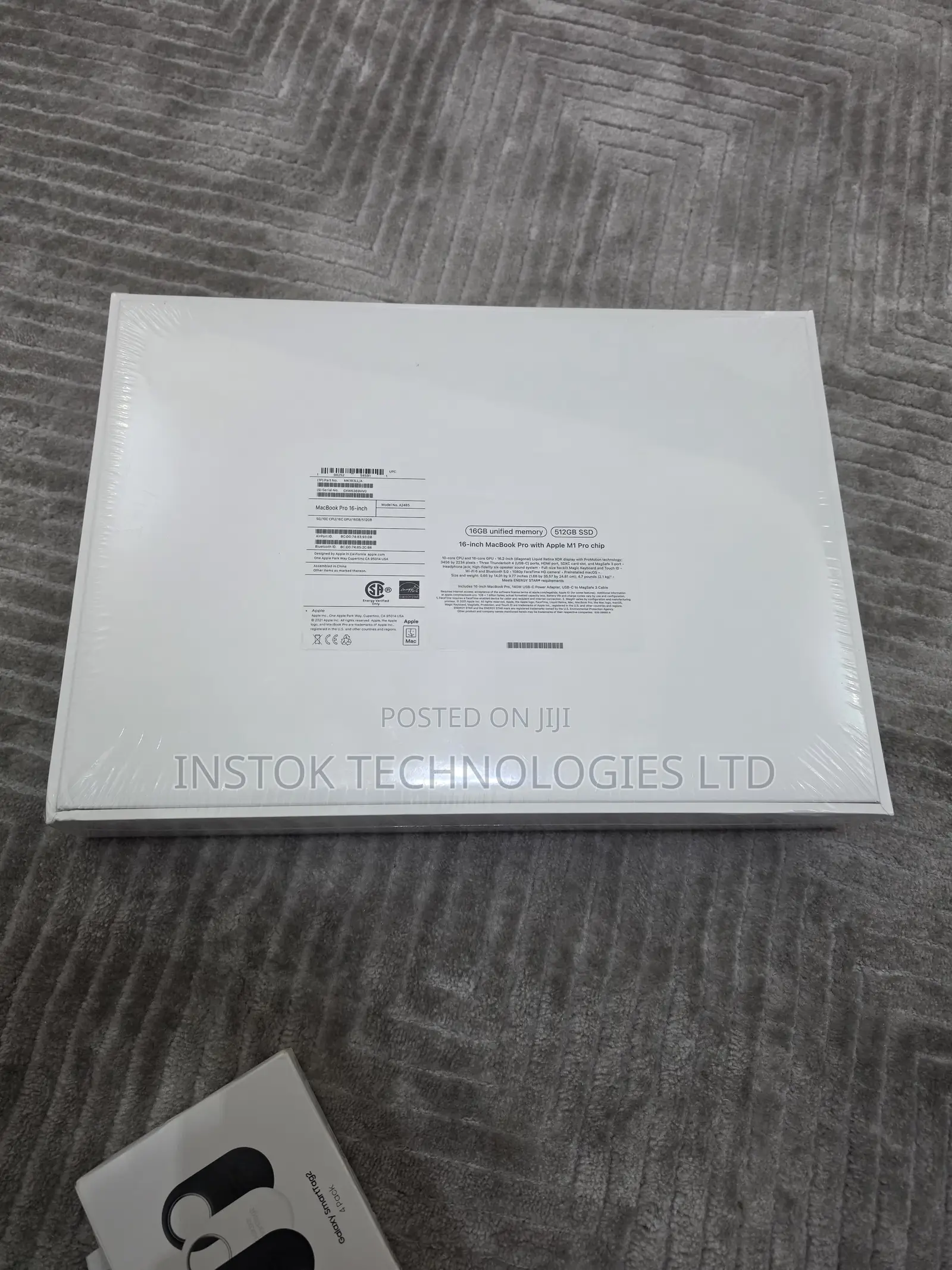 New Laptop Apple MacBook Pro M1 16GB Apple M1 Pro SSD 512GB
