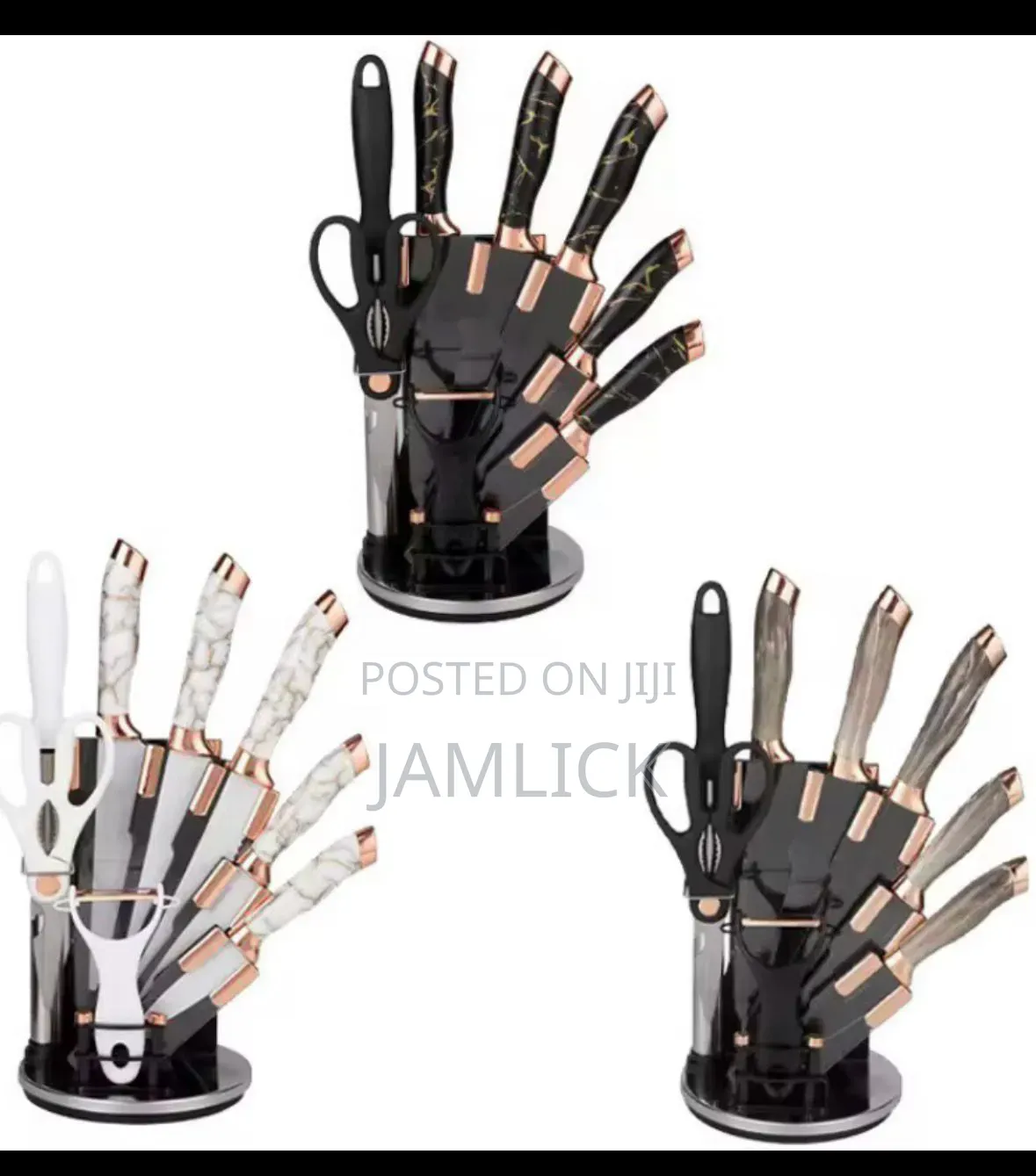 9 PCS Marble Knives Set –Jm