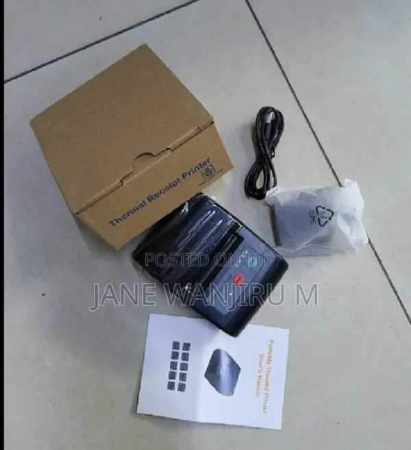 Thermal Receipt Printer Portable - Rechargeable, Usb