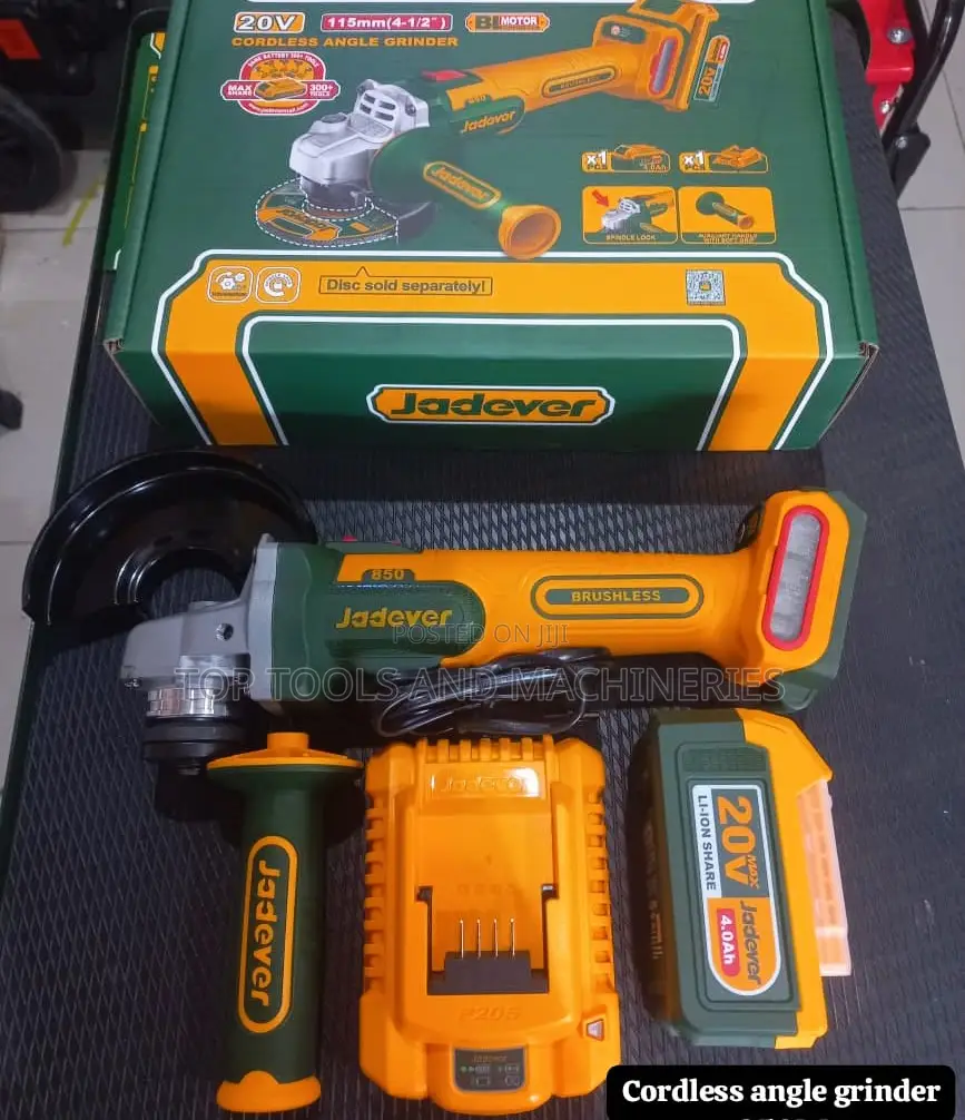 Jadever 850w 41⁄2"Inch Cordless Angle Grinder