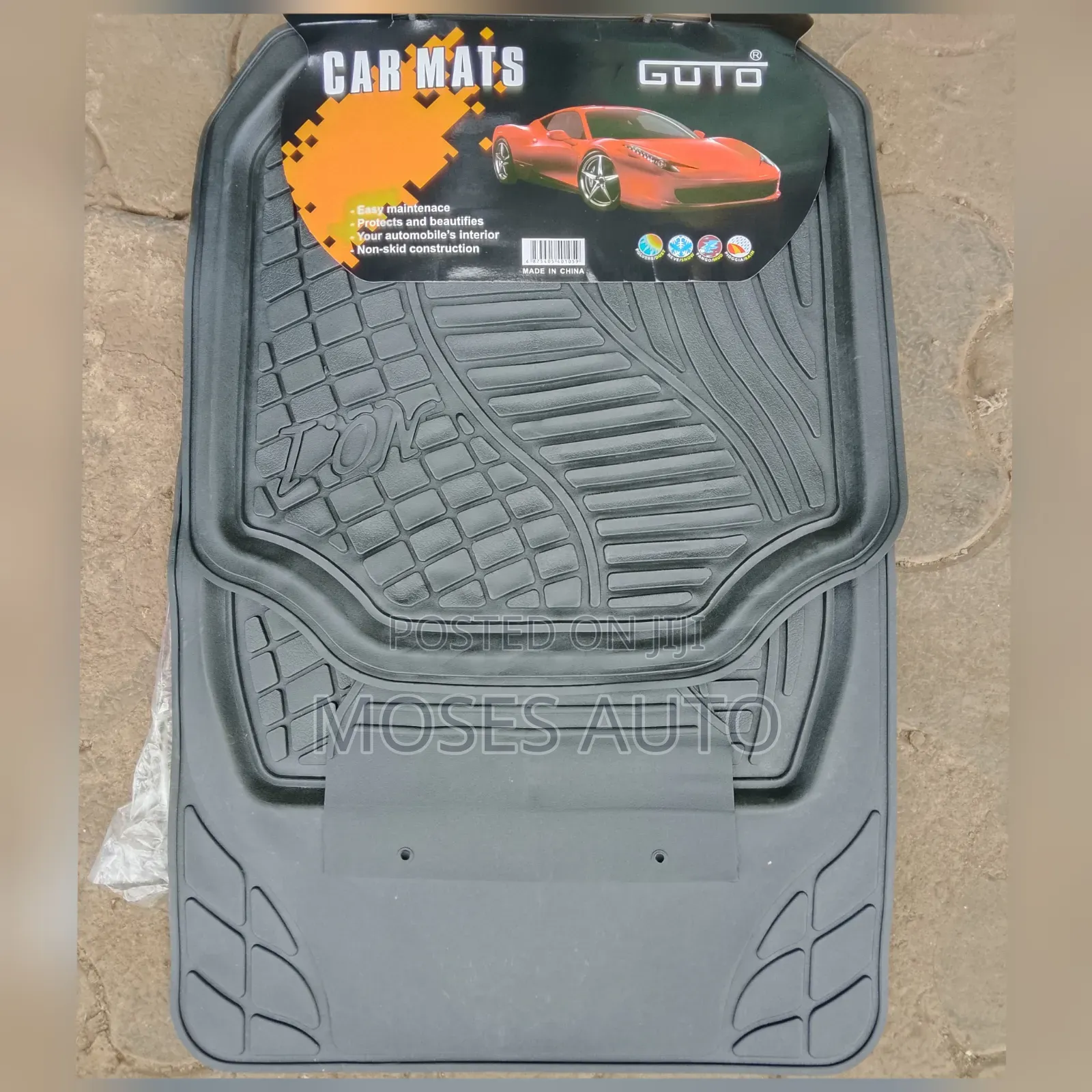 Heavy Duty Floor Mats Black Plain