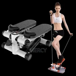 *_Mini Stepper With Resistance Bands