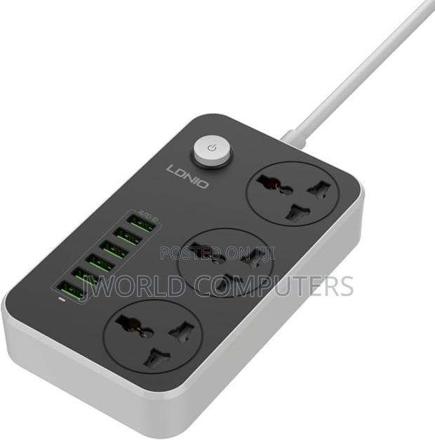 Ldnio 3 Power Socket With 6 Usb Charging Ports (Sc3604)