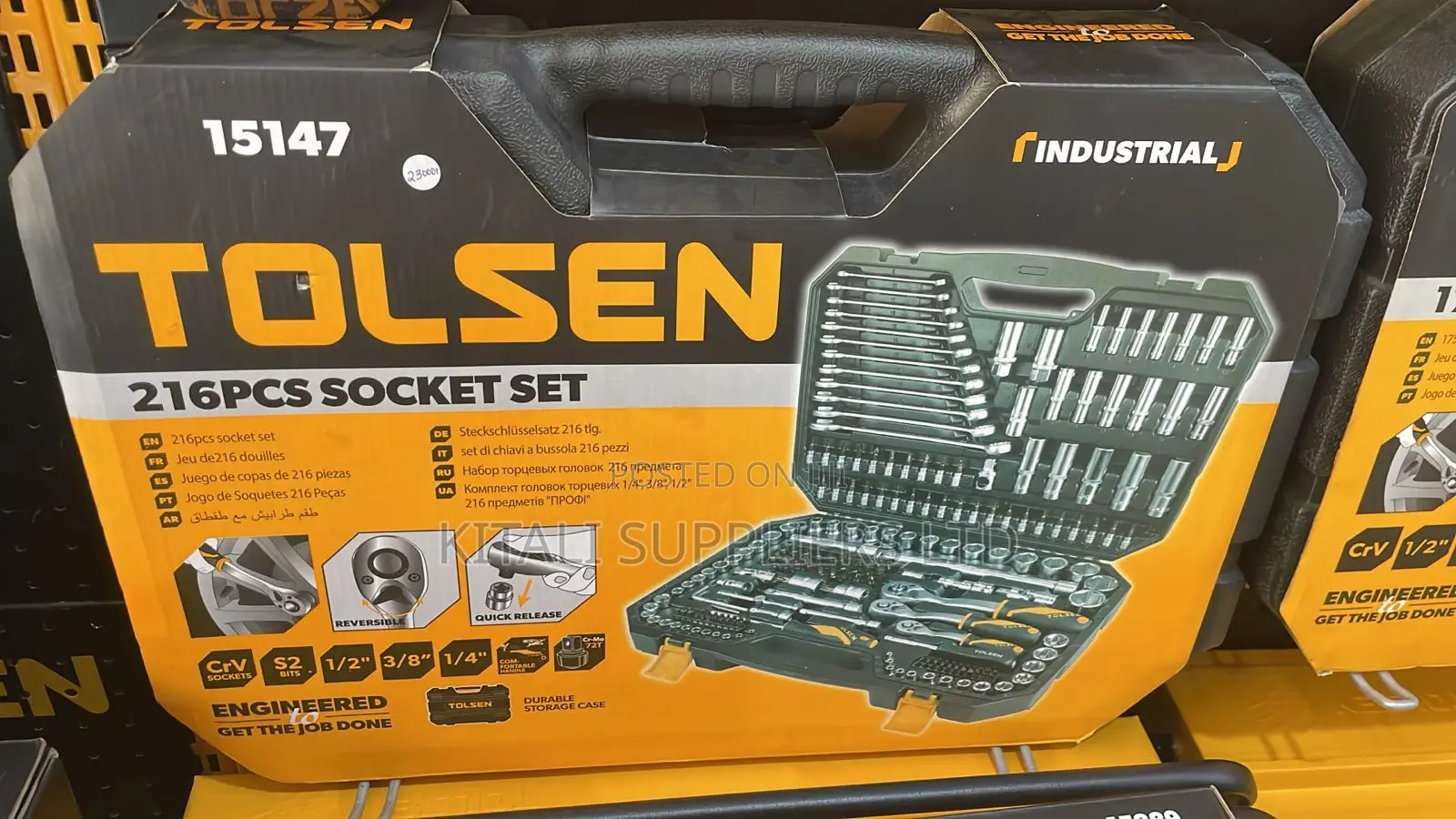 Tolsen 15147 Industrial 216-Piece Socket Set